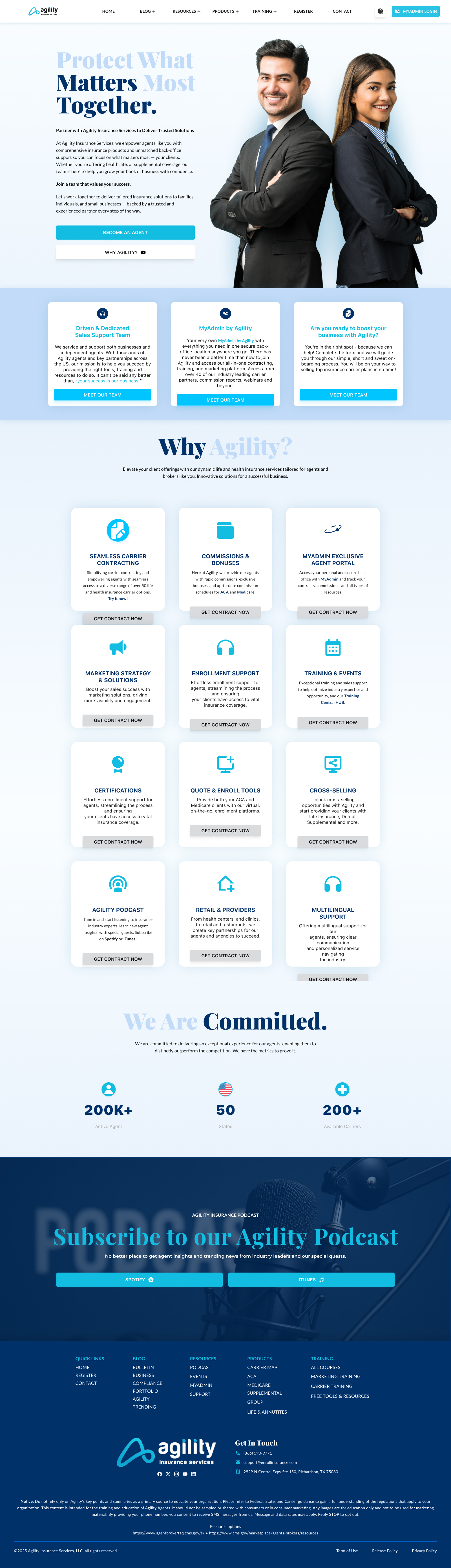 AgilityFMO homepage redesign